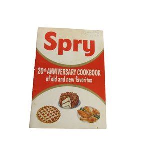 1955 Spry 20th Anniversary Cookbook Old and New Favorites Recipes Shortening VTG